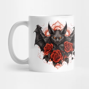 Gotic Roses Bat Mug